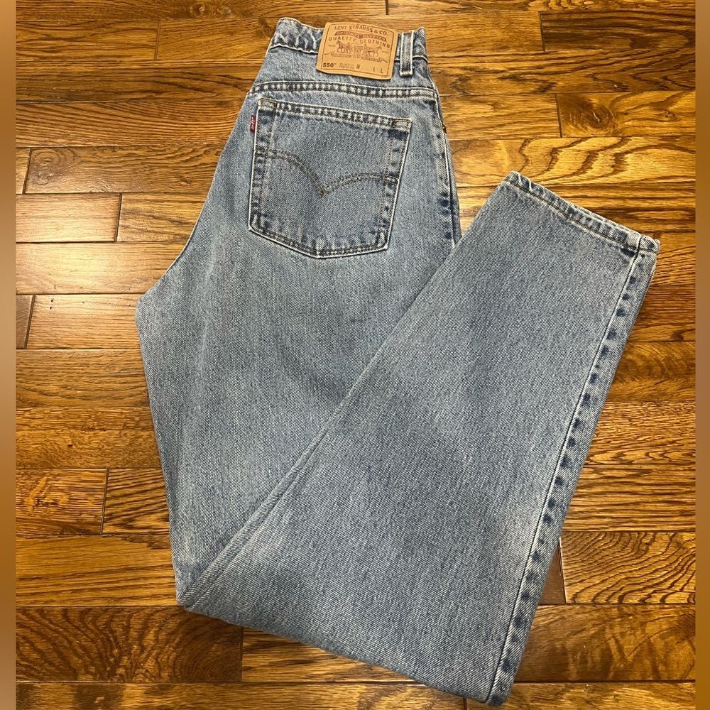 Levi’s Vintage 90s 550 Made in U.S.A. Relaxed Fit Tapered Mom Jeans SZ 12